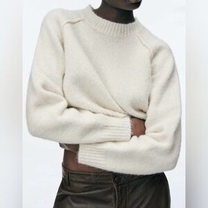 *NEW* Zara Wool blend Cozy Crop Knit Sweater